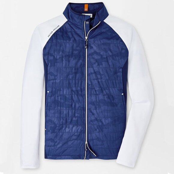 Peter Millar Hyperlight Merge Hybrid Jacket Medium Blue Camouflage - Picture 14 of 14